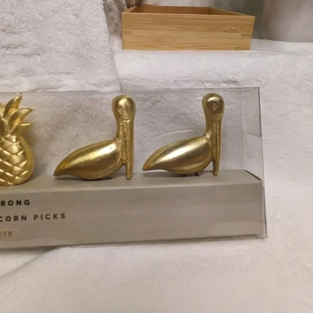 NIB Anthropologie Mezze Servers + Corn on the Prong Tropical Theme BUNDLE